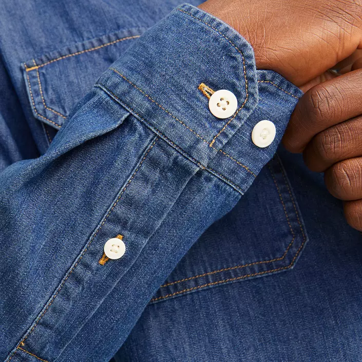 Jack & Jones JJETRAVIS Denim Hemd, Medium Blue Denim, large image number 5