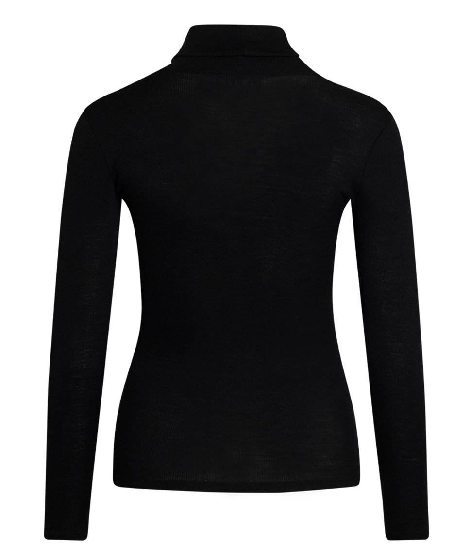 Claire Woman Alys dame striktr&oslash;je med merinould, Sort, large image number 2