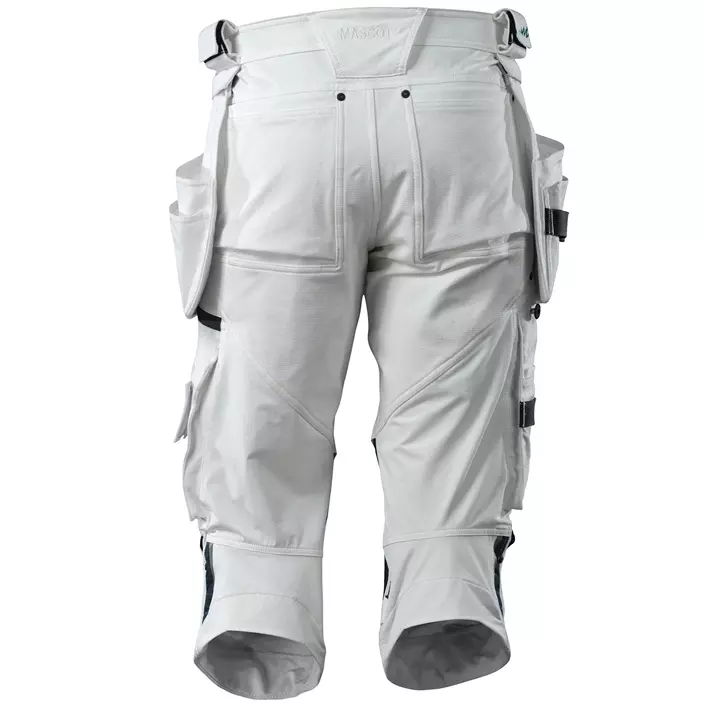 Mascot Advanced craftsman knee pants full stretch, White, large image number 2