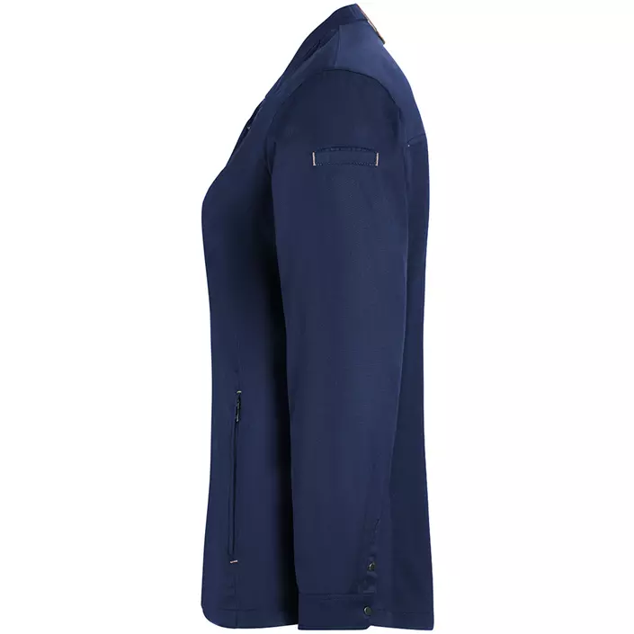 Karlowsky Green-Generation women's chefs jacket, Steel Blue, large image number 3