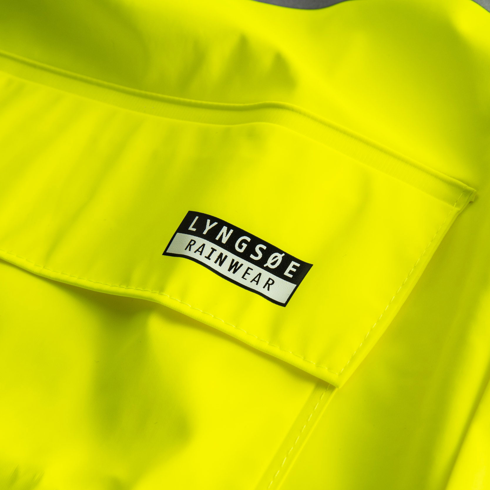 Lyngs&oslash;e Multinorm PU regnfrakke, Hi-vis&nbsp;Gul/Marine, large image number 3