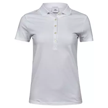 Tee Jays Luxury stretch women's polo T-shirt, White