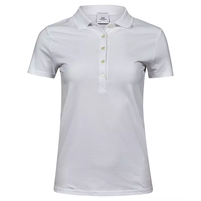 Tee Jays Luxury stretch women's polo T-shirt, White, large image number 0