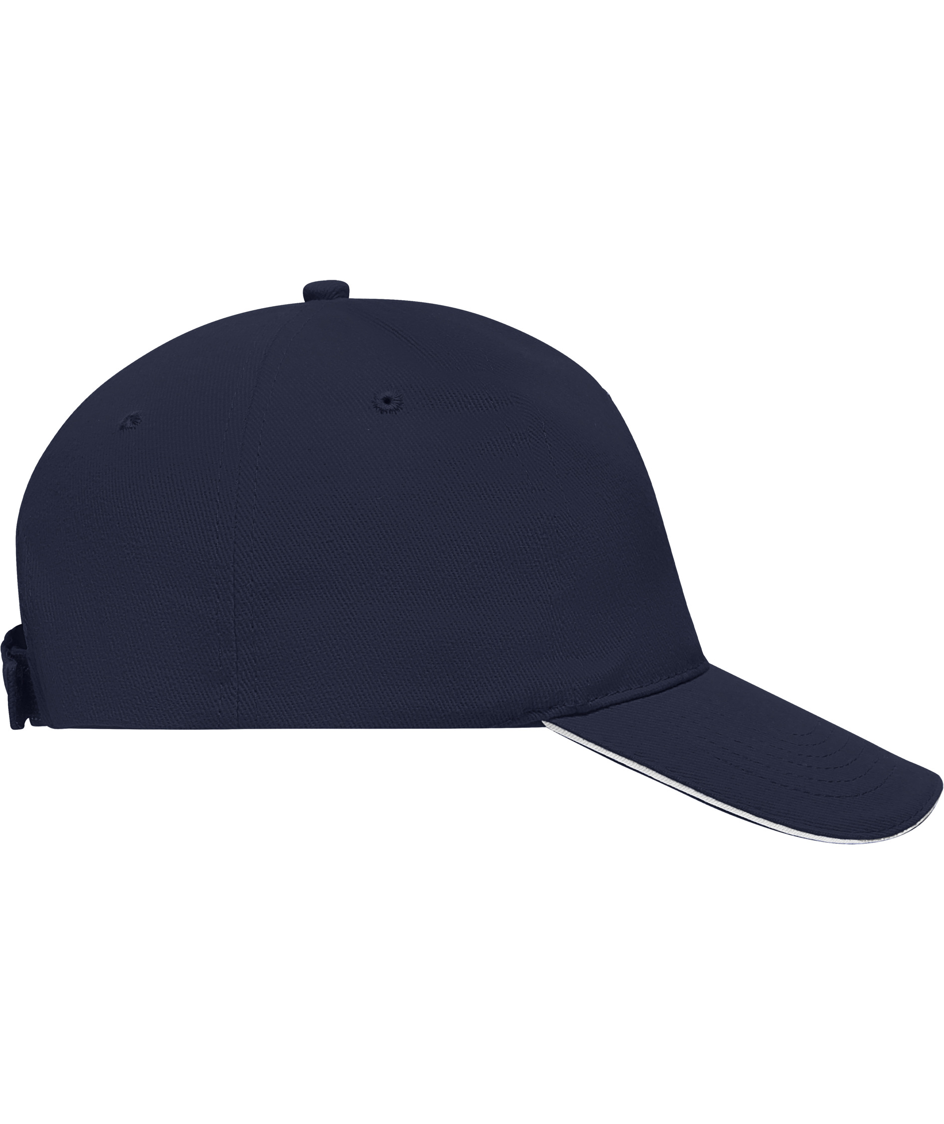 Myrtle Beach 5 Panel Sandwich cap, Navy/White, Navy/White, large image number 3