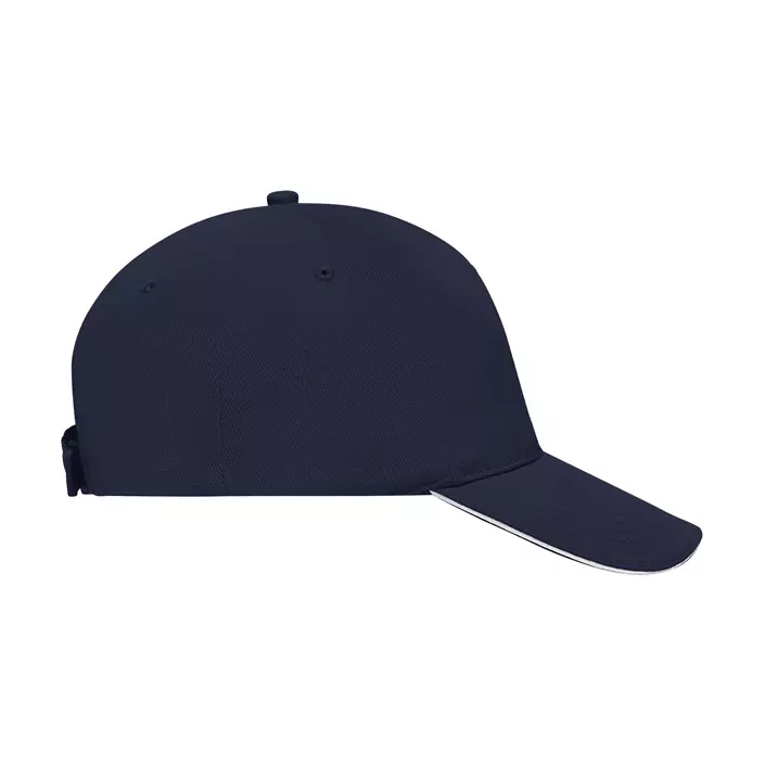 Myrtle Beach 5 Panel Sandwich cap, Navy/White, Navy/White, large image number 3