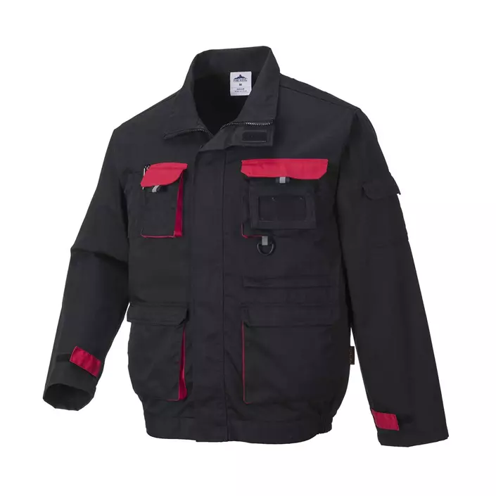 Portwest Texo work jacket, Black/Red, large image number 0