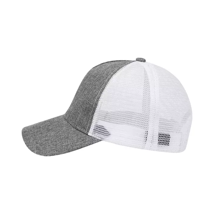 Karlowsky Trucker mesh cap, Grey Melange/White, Grey Melange/White, large image number 3