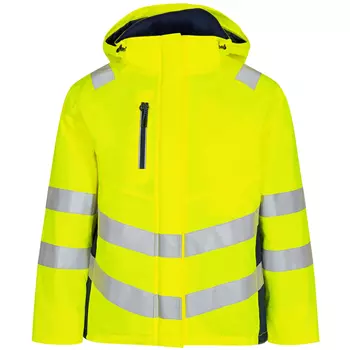 Engel Safety women's winter jacket, Yellow/Blue Ink