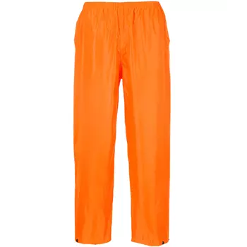 Portwest rain trousers, Orange