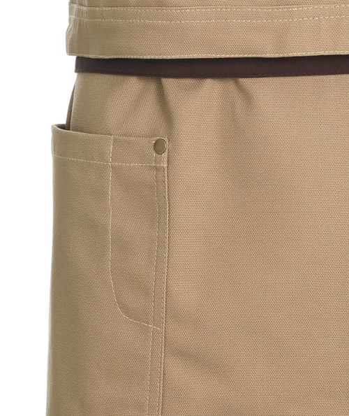 Kentaur Raw brystlommeforkle med lommer, Khaki, Khaki, large image number 2