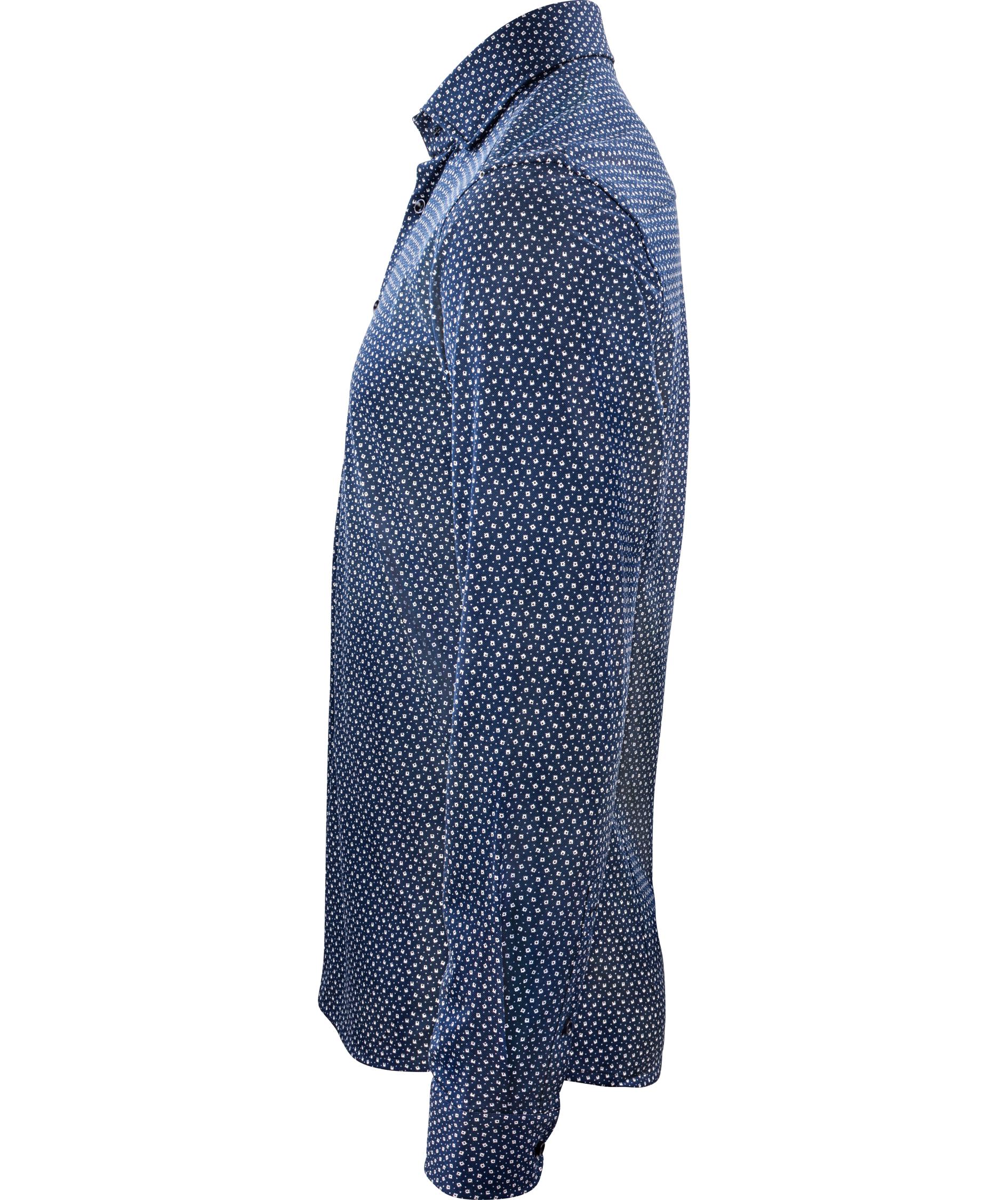 J. Harvest & Frost Piqu&eacute; Indigo Bow 131 regular fit shirt, Navy Print, large image number 2