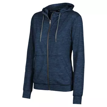 Pitch Stone Cooldry women's hoodie with zipper, Navy melange