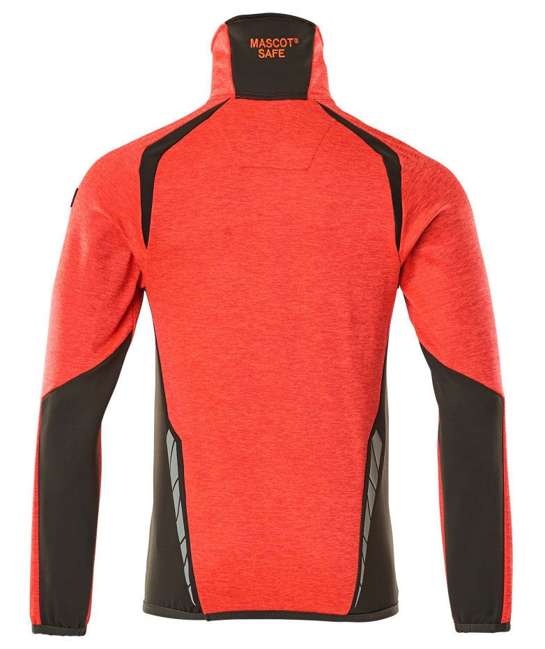 Mascot Accelerate Safe fleece sweater, Hi-vis red/Dark anthracite, large image number 1