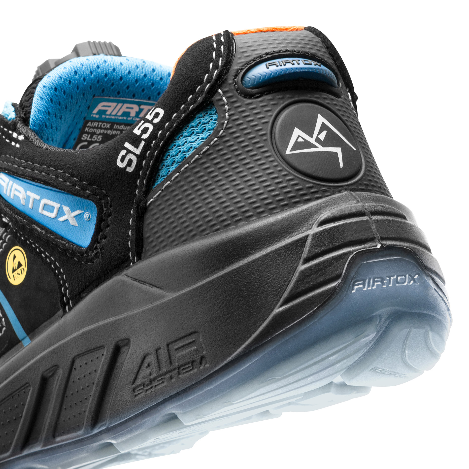 Airtox SL55 skyddsskor S3, Svart/Bl&aring;, large image number 5