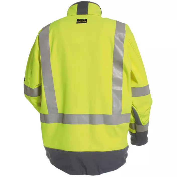 Tranemo CE-ME softshell jacket, Hi-vis Yellow/Grey, large image number 2