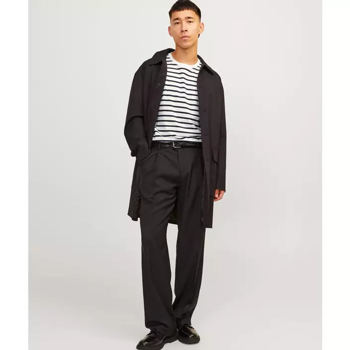 Jack & Jones JJEORGANIC Basic T-shirt, Cloud Dancer/Navy Blazer, large image number 6