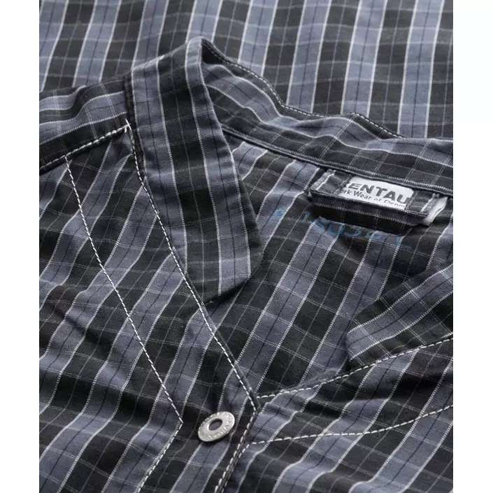 Kentaur short-sleeved women's shirt, Black/Blue checkered, large image number 3