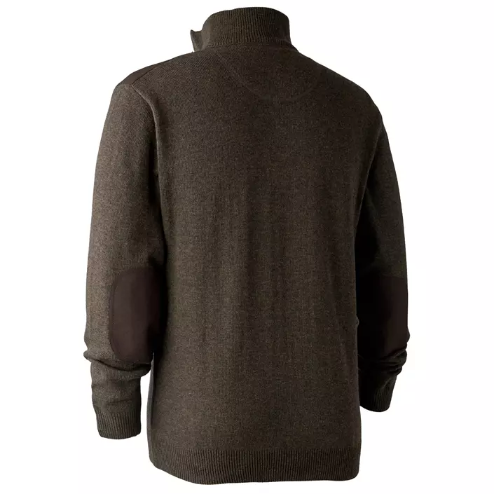 Deerhunter Sheffield strikket pullover med kort glideløs, Dark Elm, large image number 1