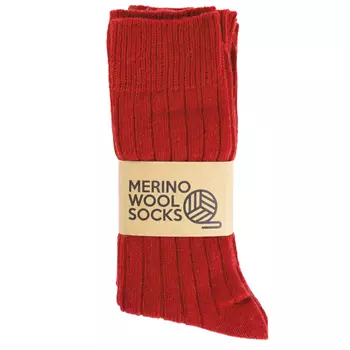 3-pack socks with merino wool, Tomato Red