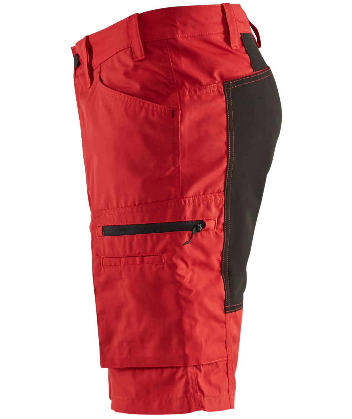 Bl&aring;kl&auml;der Unite arbetsshorts, R&ouml;d/Svart, large image number 3