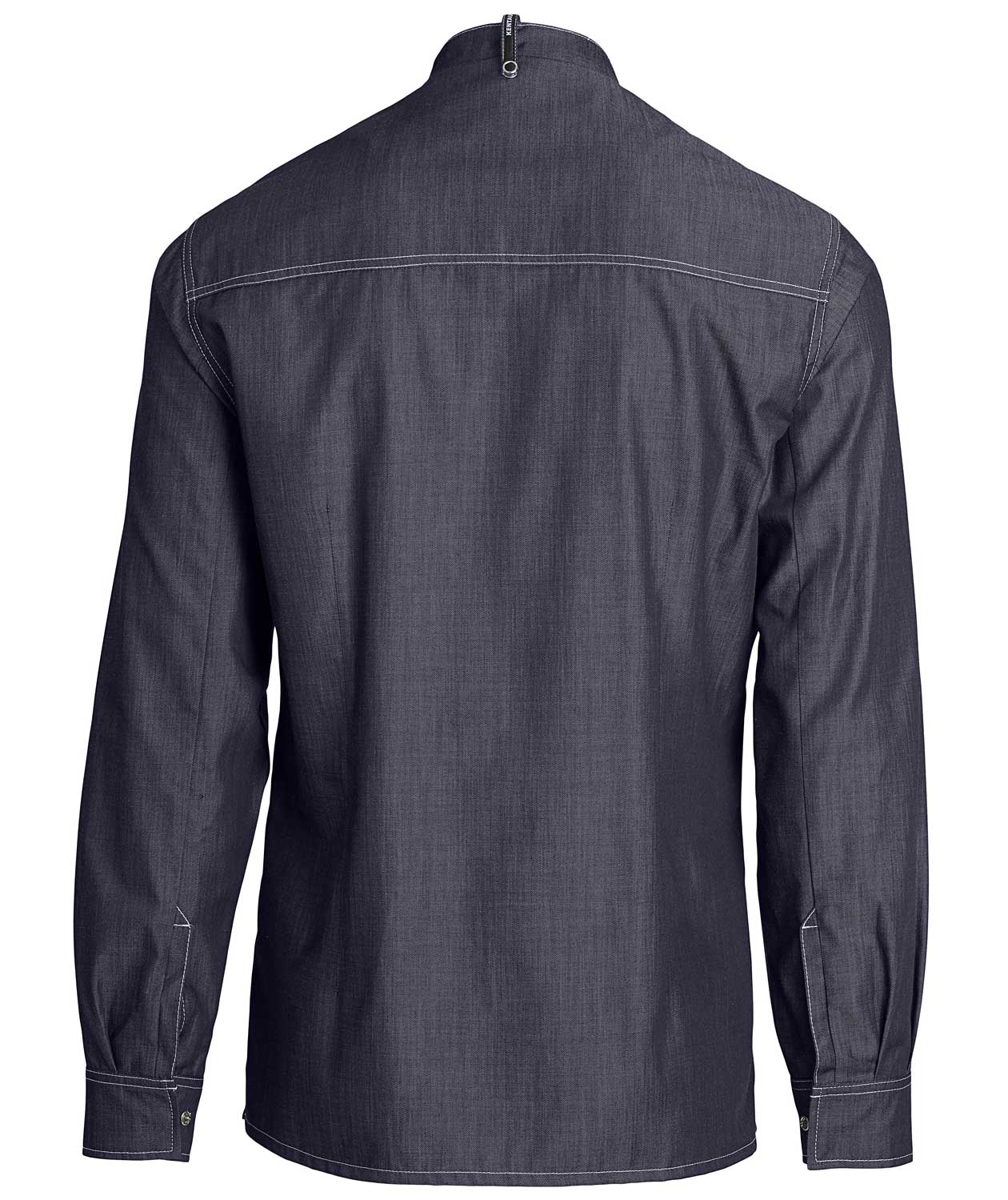 Kentaur modern fit kock-/service skjorta, Oceanbl&aring;, large image number 2