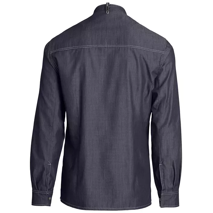 Kentaur modern fit kokke-/service skjorte, Oceanblå, large image number 2
