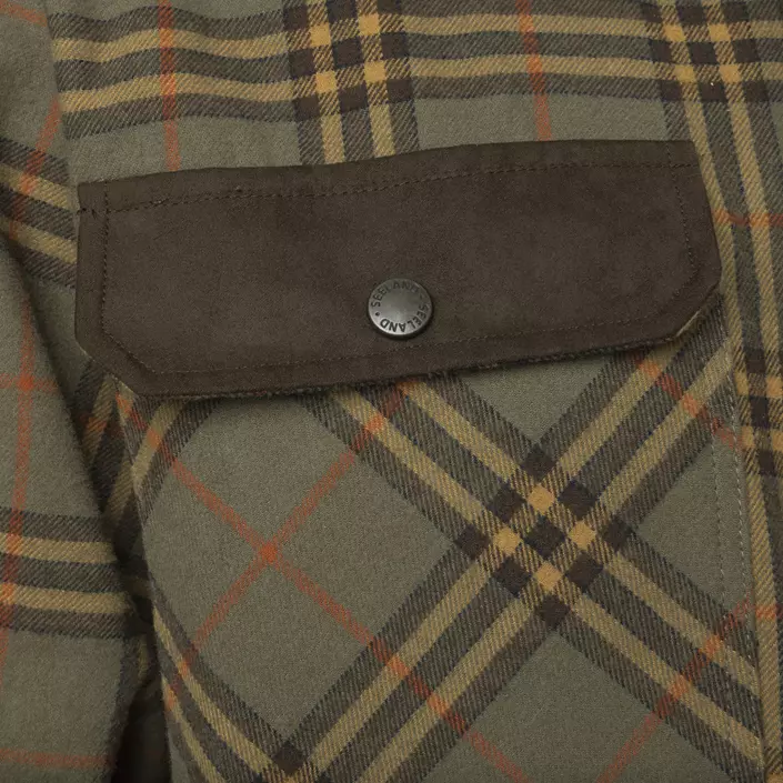 Seeland Banff skogsarbetare skjorta, Grape leaf/Terracotta check, large image number 7