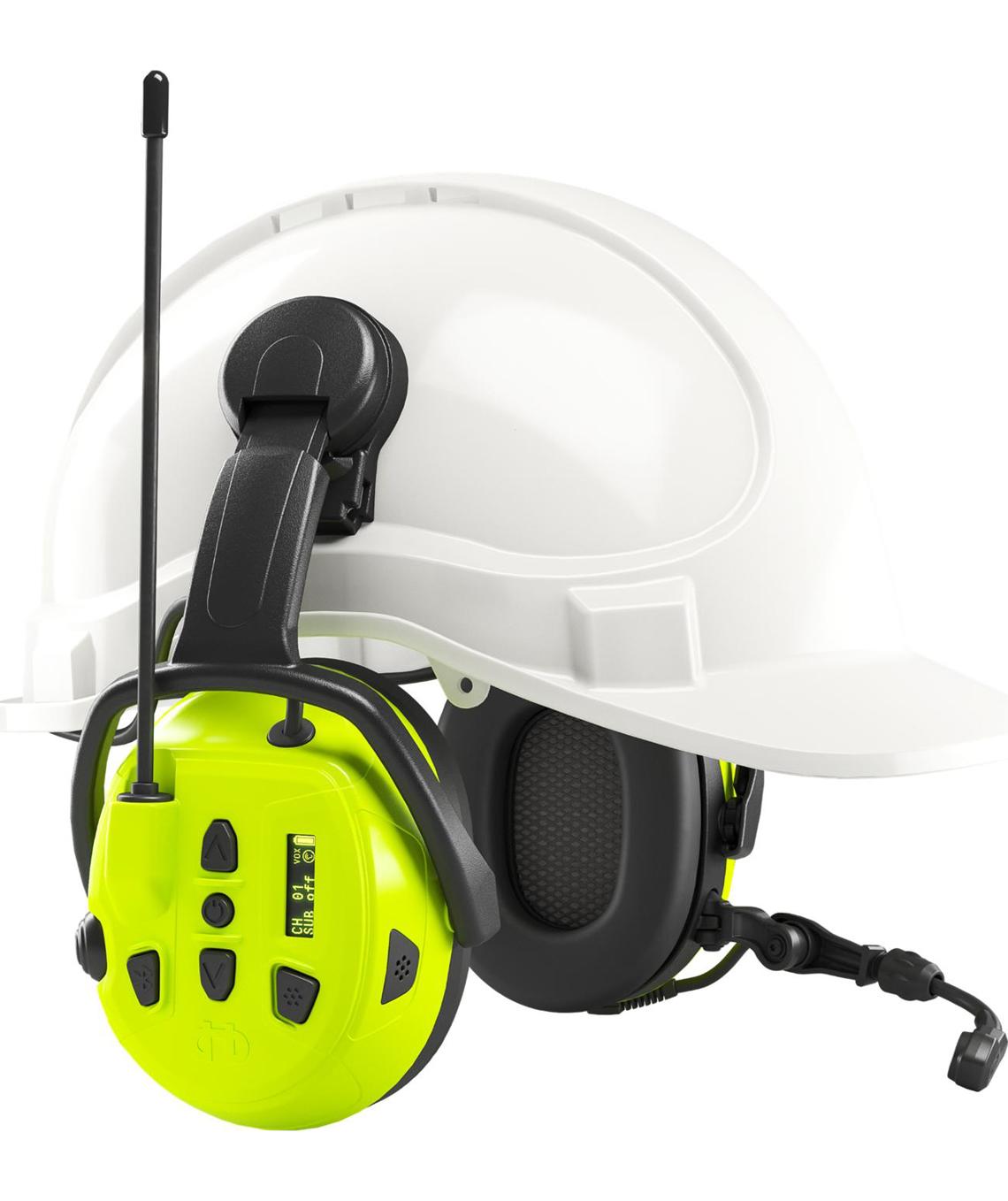 Hellberg Local 2 h&oslash;rev&aelig;rn med Bluetooth til hjelmmontering, Sort/Gul, Sort/Gul, large image number 3