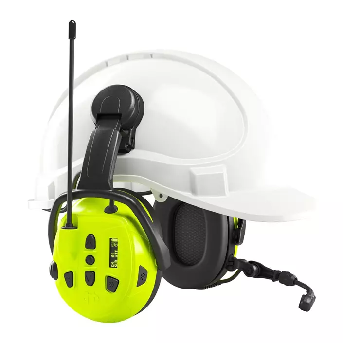 Hellberg Local 2 hörselkåpor med Bluetooth till hjälmmontering, Svart/Gul, Svart/Gul, large image number 3