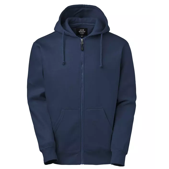 South West Parry hoodie med blixtlås, Navy, large image number 0