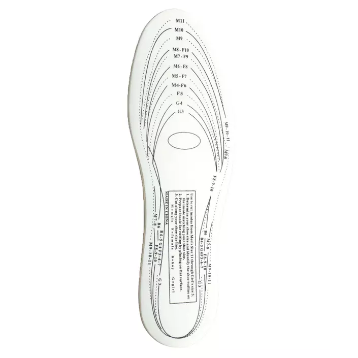 Portwest memory foam insoles, White, White, large image number 0