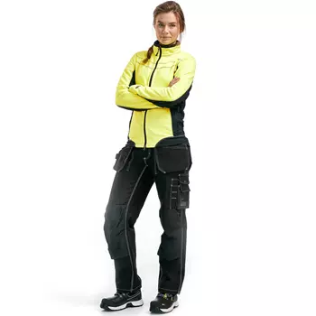 Blåkläder women's microfleece jacket, Yellow/Black