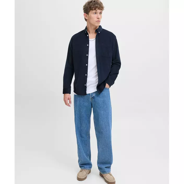 Jack & Jones JJECLASSIC Corduroy skjorta, Sky Captain, large image number 1