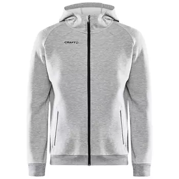 Craft Core Soul hoodie with full zipper, Grey melange