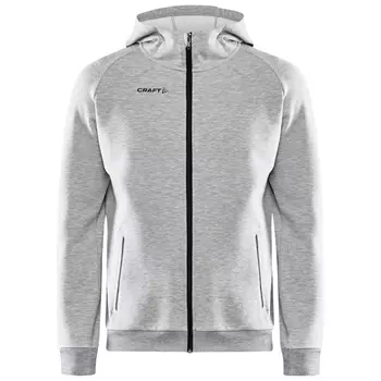 Craft Core Soul Full Zip hoodie med blixtlås, Grey melange