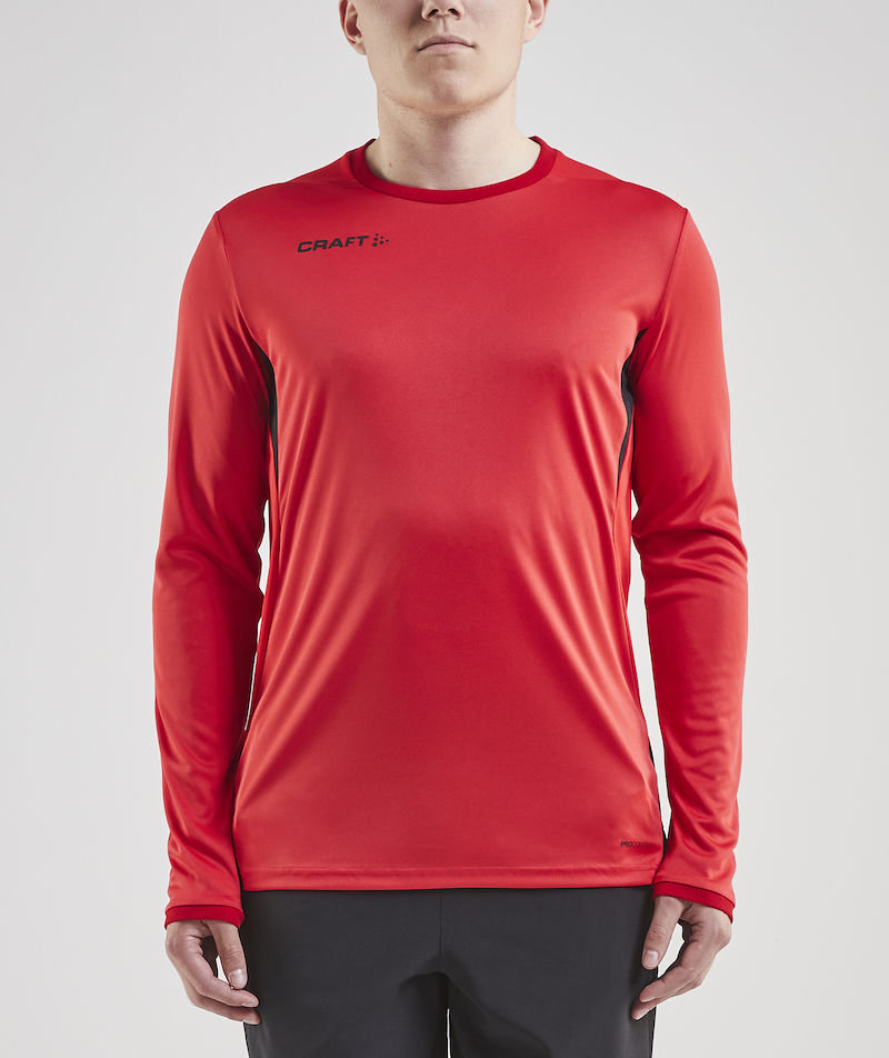 Craft Pro Control Impact lang&aelig;rmet T-shirt, R&oslash;d/Sort, large image number 1