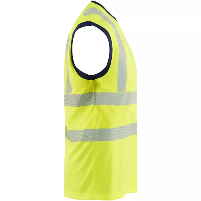 Blåkläder tank top, Varsel yellow/marinblå, large image number 2