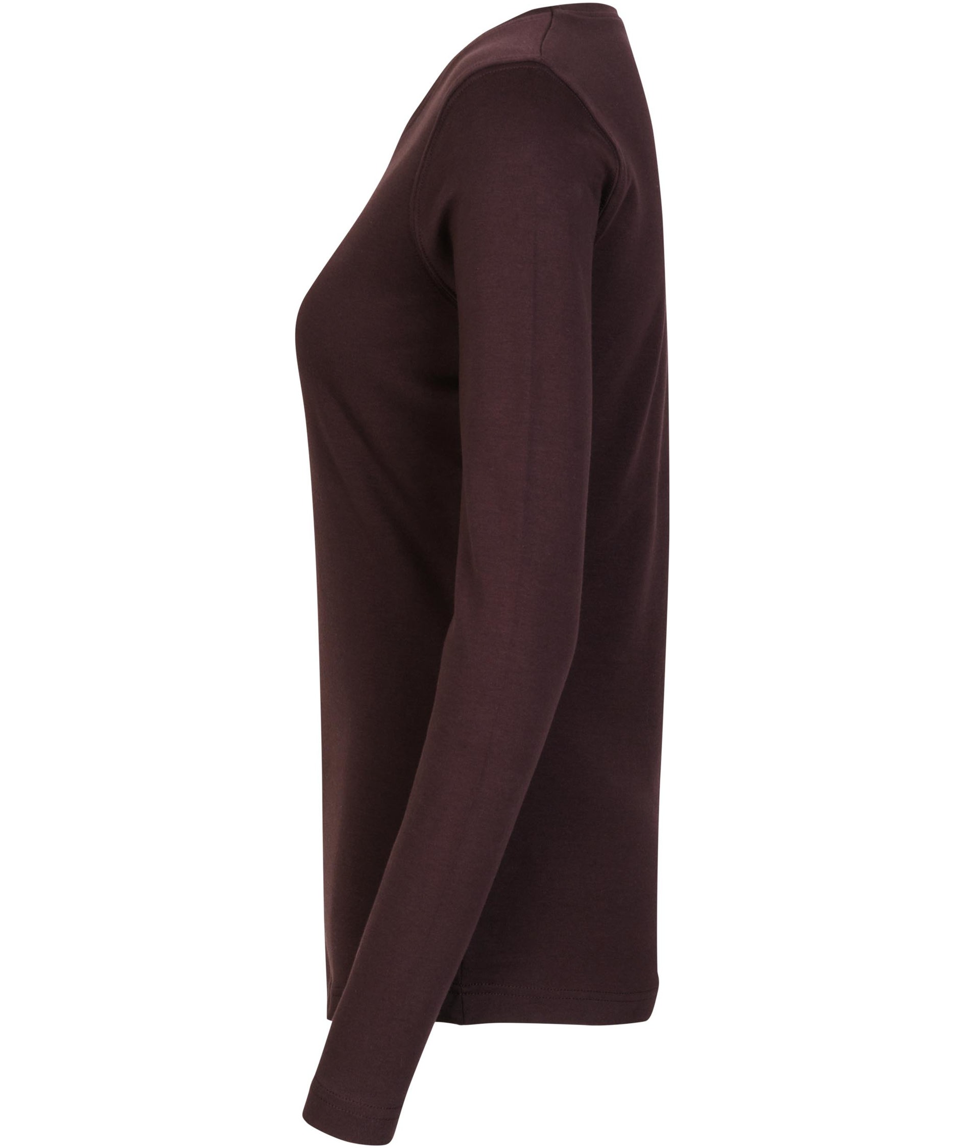 ID Interlock  Lang&auml;rmliges Damen T-shirt, Dark bourdeaux, large image number 3