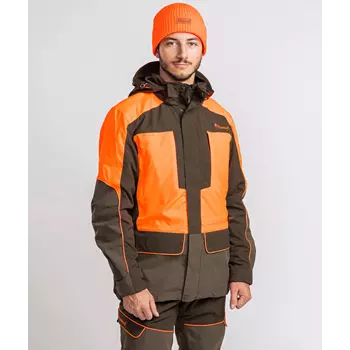 Pinewood Thorn Resistant jakke, Mosgrøn/Orange
