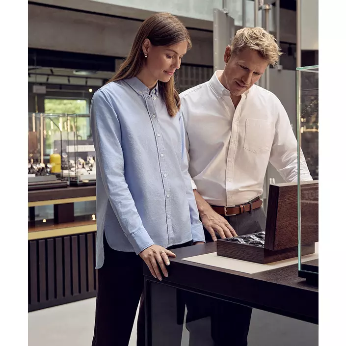 Seven Seas Oxford Modern fit skjorte, Hvid, large image number 1