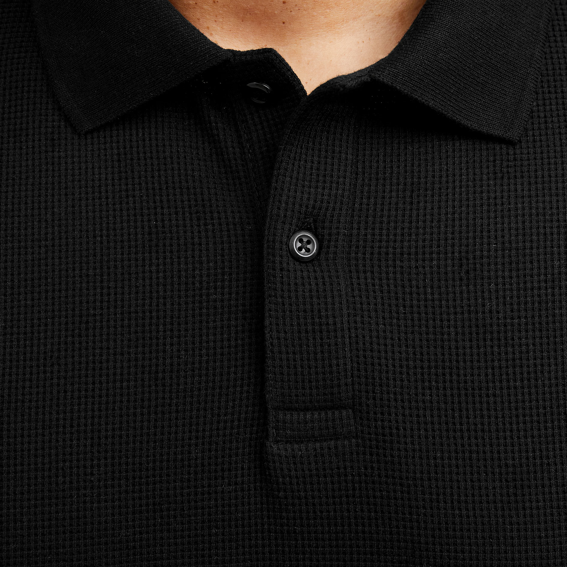Jack & Jones Plus JJEAUSTIN Polo T-shirt, Black, large image number 4
