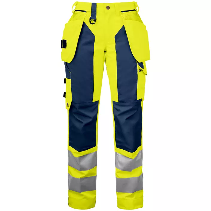 ProJob women's craftsman trousers, Hi-vis yellow/Marine blue, large image number 0
