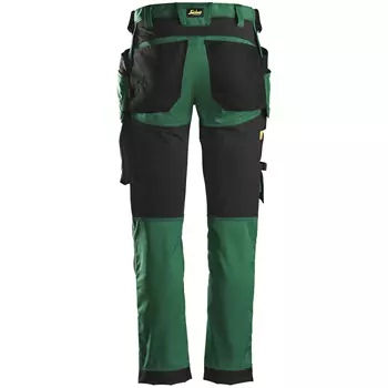 Snickers AllroundWork craftsman trousers 6241, Forest green/black