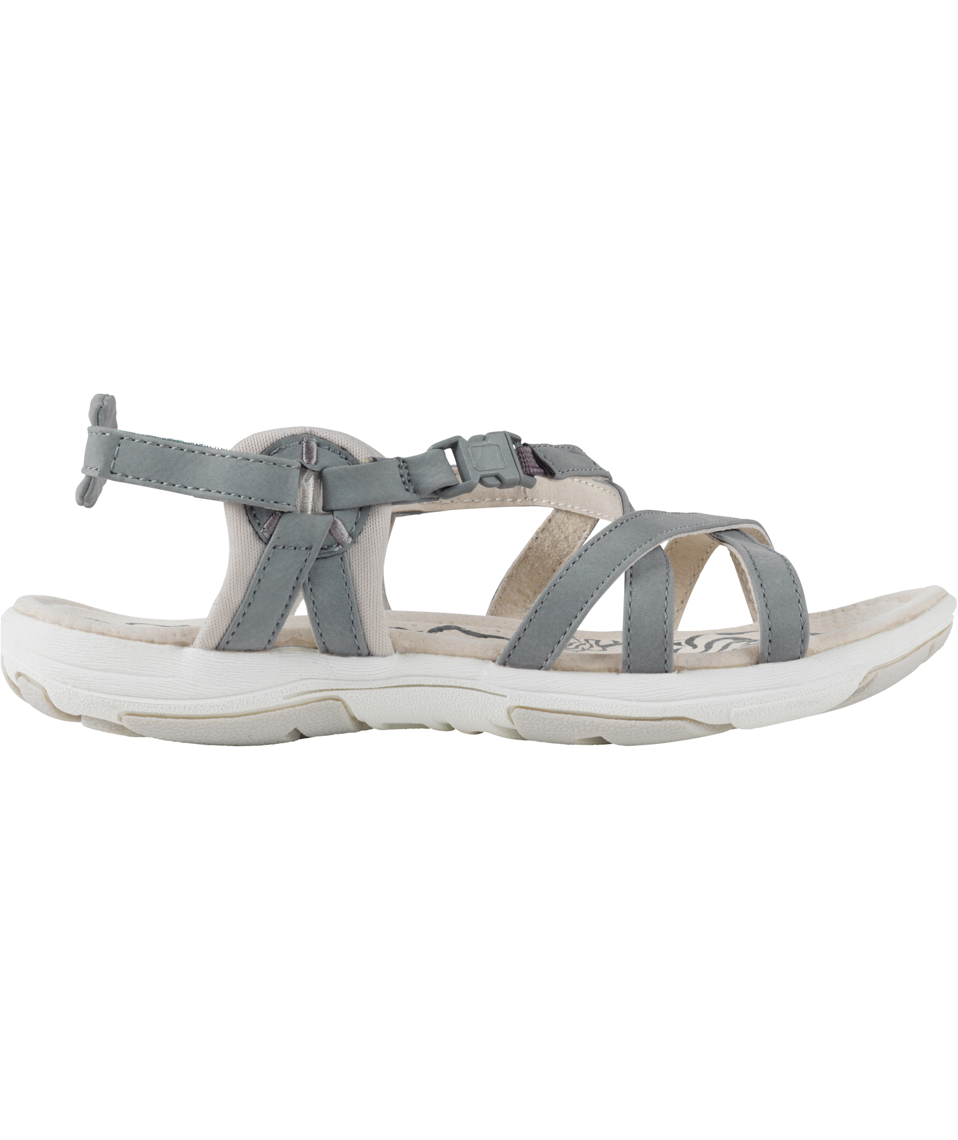 Praxis Riva dame sandaler, Bl&aring;/Gr&aring;