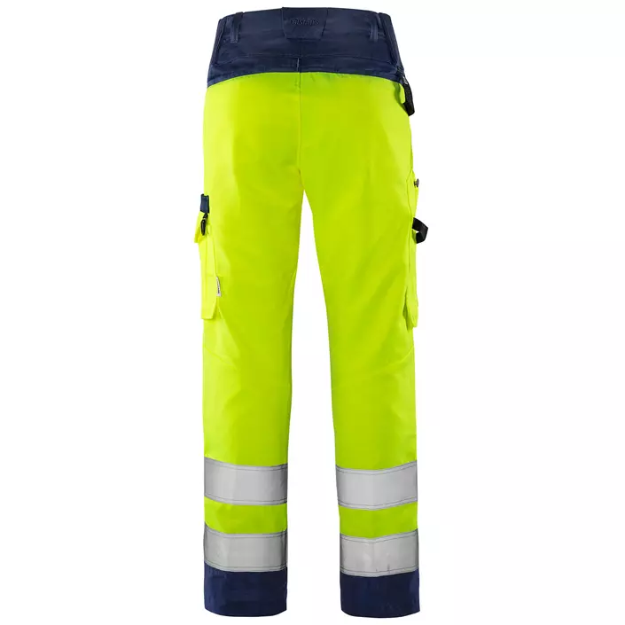Fristads Green women's work trousers 2642 GPLU, Hi-Vis yellow/marine, large image number 1