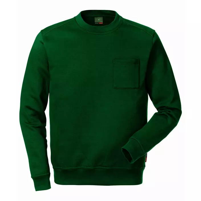 Kansas Match sweatshirt / work sweater, Green, large image number 0