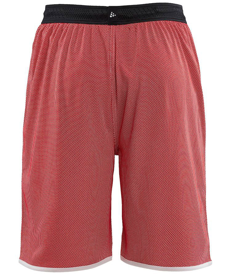 Craft Progress revesible Basket shorts, Bright red/white