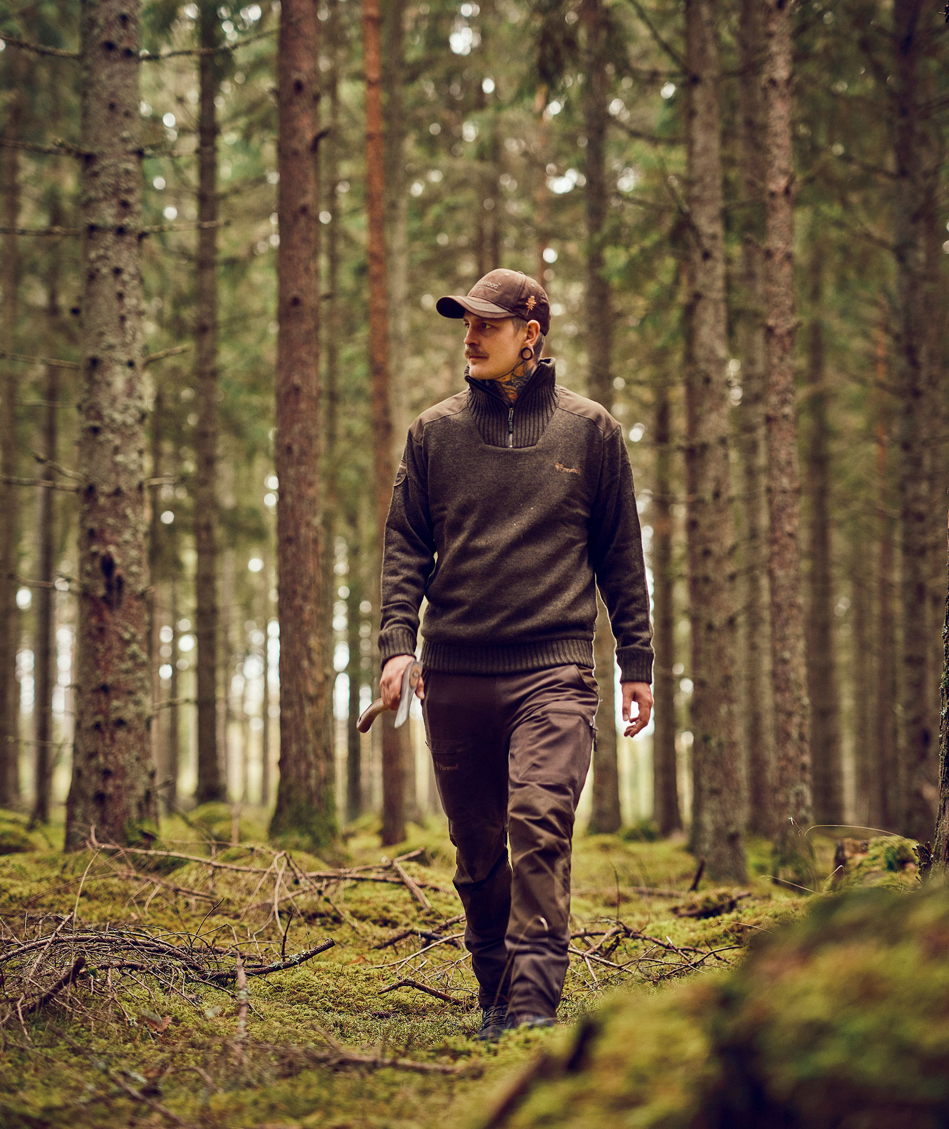 Pinewood Hurricane striktr&oslash;je med membran, M&oslash;rkegr&oslash;n, large image number 1