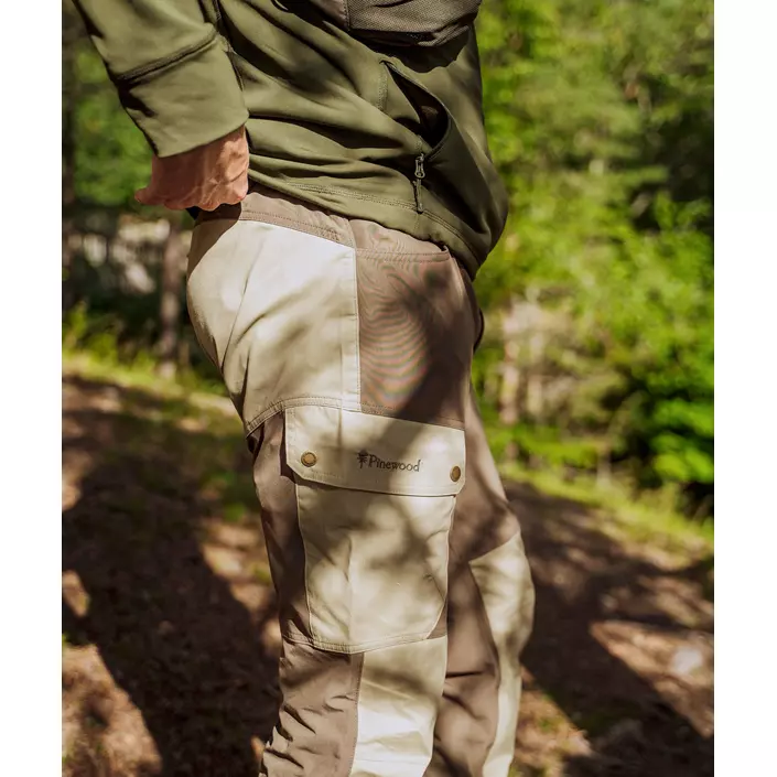Pinewood Finnveden Trail Hybrid bukser, Earth Brown/Light Khaki, large image number 5