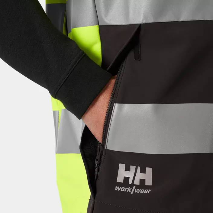 Helly Hansen Alna 4X Tech väst full stretch, Varsel Gul/Ebony, large image number 4